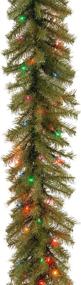 img 4 attached to 🎄 National Tree Company 9ft Pre-Lit Green Christmas Garland with Evergreen Foliage and Multicolor Lights – Festive Plug-In Christmas Collection