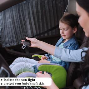 img 1 attached to ZATOOTO солнцезащитные козырьки на окна автомобиля - магнитная боковая передняя черная 2 шт. автомобильные чехлы солнцезащитные шторки предотвращают блики и защитный экран от УФ-лучей для ребенка аксессуары для кемпинга