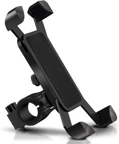 img 4 attached to 🚲 Universal Bike Phone Mount with 360° Rotation, Anti-Shake Clamp for Mountain Bicycles, Motorcycles - Adjustable Cell Phone Holder Stand for Handlebars - Essential Bike Accessories