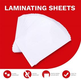 img 3 attached to 📦 XFasten Self-Adhesive Laminating Sheets, 6x9 Inches, Pack of 100, 4.76 mil - Archival Safe and Yellowing Resistant Heavyweight Self Laminating Sheets