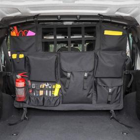 img 2 attached to 🚗 RT-TCZ Jeep Trunk Storage Bag: Multi-Pocket Organizer for JK JKU JL JLU Sahara Sport Rubicon