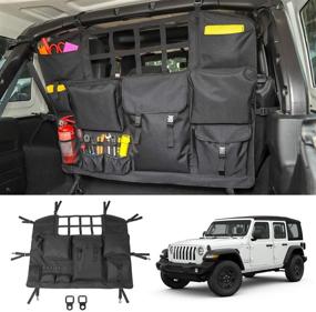 img 3 attached to 🚗 RT-TCZ Jeep Trunk Storage Bag: Multi-Pocket Organizer for JK JKU JL JLU Sahara Sport Rubicon