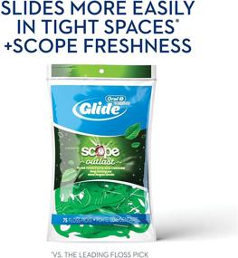 img 1 attached to Oral-B Complete Glide Floss Picks with Scope Outlast - 75-ct: Efficient Dental Care