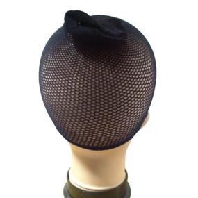 img 1 attached to Enhance Your Wig Experience with eBoot 3 Pack Black Mesh Wig Caps