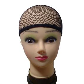 img 2 attached to Enhance Your Wig Experience with eBoot 3 Pack Black Mesh Wig Caps