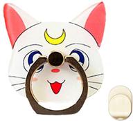 🌙 zoeast(tm) phone ring grip moon girl black white cat luna: 360° adjustable universal holder for iphone 12, samsung, ipad – white moon cat design logo