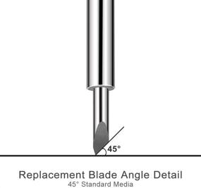 img 2 attached to 🔪 High-Quality German Carbide Loiion Blades: 10 Replacements for Cricut Explore Air 2/Cricut Maker Vinyl Cutting Machines