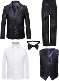 img 1 attached to Formal Toddler Tuxedos for Boys: Perfect Attire for Weddings & Special Occasions