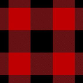 img 1 attached to Wake In Cloud - Plaid Comforter Set, Red and Black Buffalo Check Gingham Checker Geometric Modern Pattern Printed, Soft Microfiber Bedding (3pcs, Cal King Size)