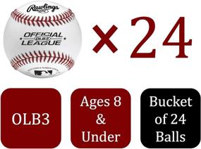 img 2 attached to ⚾️ Rawlings OLB3BUCK24 Official League Recreational Grade Baseballs - Bulk Pack of 24 Balls