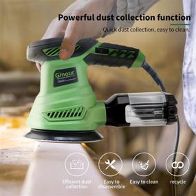 img 2 attached to Ginour Variable Electric Sandpaper Woodworking: Achieve Flawless Wood Finishes with Precision and Ease