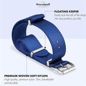img 1 attached to Wornikoff Women's Premium ⌚ NATO Watch Strap for Fashion Watches