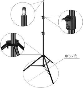 img 2 attached to 🎥 EMART Набор для фотостудии и видеосъемки 10 x 10 футов с тяжелой стойкой для фона: регулируемая подставка, муслиновый фон и сумка для переноски.