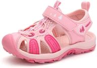 👟 breathable lightweight closed toe sandals for girls' outdoor activities logo