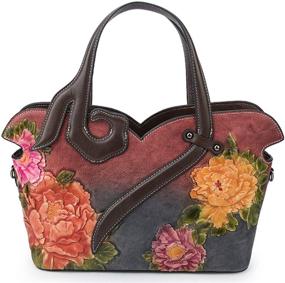 img 4 attached to 👜 YHOK Genuine Leather Crossbody Handbags & Wallets: Stylish Satchels for Women