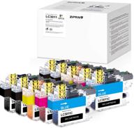 🖨️ 10-pack ziprint compatible ink cartridge replacement for brother lc3011 lc-3011 - ideal for brother mfc-j497dw mfc-j895dw mfc-j491dw mfc-j690dw (black, cyan, magenta, yellow) logo
