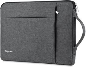 img 4 attached to Kogzzen 15-16 Inch Laptop Sleeve - Waterproof, Shockproof Case for MacBook Pro, Surface, Chromebook, Dell, HP, Lenovo, Asus, Acer, Samsung - Gray