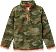 🧥 amazon essentials quarter zip fleece jacket for boys' jackets & coats: warm and stylish clothing option logo