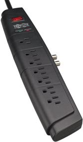 img 2 attached to 💡 Tripp Lite 7 Outlet Surge Protector Power Strip with Coaxial Protection & 50K Insurance