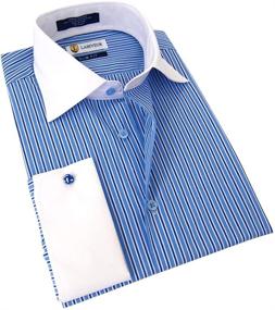 img 3 attached to Labiyeur French Striped Dress Stripes Men's Clothing for Shirts