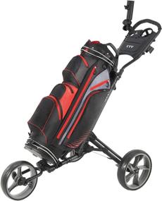 img 3 attached to 🏌️ Effortless Mobility and Control: KVV 3 Wheel Foldable Golf Push Cart with Foot Brake for One-Step Open and Close