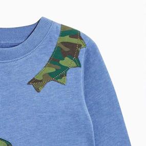 img 2 attached to 🦖 Dinosaur Sweatshirts: Boys' Crewneck Sleeve Pullovers - Trendy Clothing