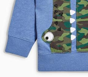 img 1 attached to 🦖 Dinosaur Sweatshirts: Boys' Crewneck Sleeve Pullovers - Trendy Clothing