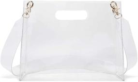 img 4 attached to Tiwougel Crossbody Transparent Waterproof Handbag Medium Women's Handbags & Wallets for Crossbody Bags