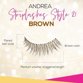 img 2 attached to 😍 Andrea Style 21 False Eyelashes, Brown, Pack of 4 pairs