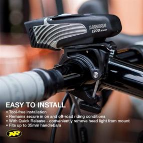 img 3 attached to 🚲 NiteRider Lumina 1200 Boost USB Rechargeable Bike Light: Powerful Lumens LED Front Headlight for Men & Women - Easy to Install for City & Mountain Commuting, Cycling Adventure, and Safety