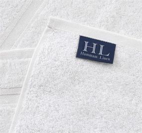 img 3 attached to Hammam Linen Washcloth Set - Premium Turkish Cotton, Hotel Quality for Superior Softness & Absorbency - Multi-purpose Face Towels for Hand, Kitchen, and Cleaning (White Washcloths Set)