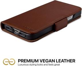 img 1 attached to 📱 Dreem Fibonacci 2-in-1 Wallet-Case for Apple iPhone 12 Pro Max - Vegan Leather, Detachable Magnetic Shockproof Phone Case, RFID Card Protection, Flip Stand - Coffee