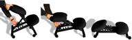 cinius professional ergonomic wooden height-adjustable chair: black non-deformable cushions for optimal comfort logo