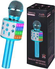 img 4 attached to 🎤 Kids Karaoke Microphone - Age 4-12 Gift, Top Singing Toy for Girls 5 6 7 8 Years Old, Best Birthday Present for Teenagers 9 10 11 12 Years Old