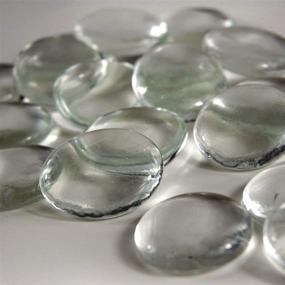 img 1 attached to Large Clear Glass Marbles for Vase Filling - Set of 16 | Craft Flat Back | 10oz