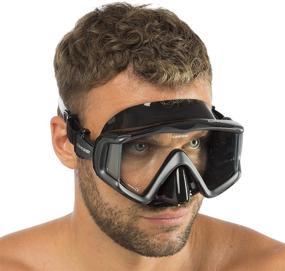img 2 attached to 🤿 Cressi Perfect View Scuba Diving and Snorkeling Mask with Pure Comfort Silicone - Various Panoramic Lens Options - Liberty: Italian Design