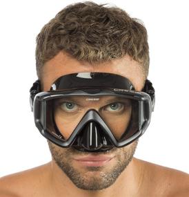 img 3 attached to 🤿 Cressi Perfect View Scuba Diving and Snorkeling Mask with Pure Comfort Silicone - Various Panoramic Lens Options - Liberty: Italian Design