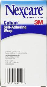 img 2 attached to 🤗 Nexcare Coban Self-Adherent Wrap, Tan, 1 Inch x 5 Yards