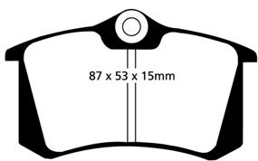 img 1 attached to EBC Brakes DP4680R Желтая уличная Yellowstuff