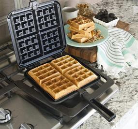 img 3 attached to 🧇 NordicWare 15040 Cast Aluminum Belgium Waffle Iron for Stovetop