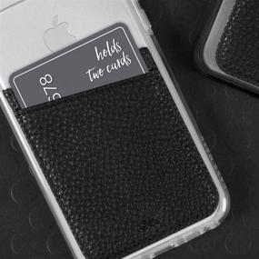 img 3 attached to 📱 Case-Mate CM035446 - Stick On Credit Card Wallet - POCKETS - Ultra-Slim Card Holder - Universal Fit - Black - iPhone, Samsung, Galaxy Compatible + More!