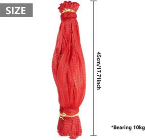 img 3 attached to 🍉 Iceyyyy Watermelon Nets - 100 Pack: Hanging Watermelon Net Bags for Melons, Cucumbers & More