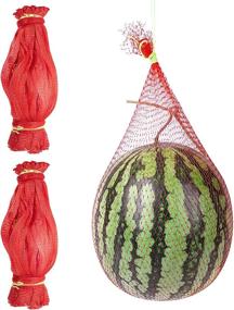 img 4 attached to 🍉 Iceyyyy Watermelon Nets - 100 Pack: Hanging Watermelon Net Bags for Melons, Cucumbers & More