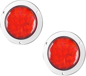 img 4 attached to Round LED Trailer Tail Lights Exterior Accessories