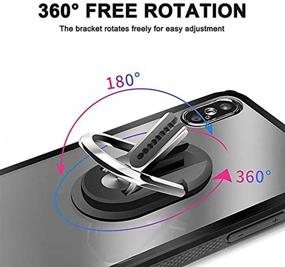 img 1 attached to 📱 2020 Upgraded MIUOLV 360° Rotation Stand Phone Ring Holder Finger Kickstand - Multipurpose Metal Ring Grip for Car Mount with All Smartphones for Car Home (Gold)