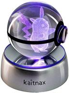 🔮 ночник настольная лампа 3d crystal ball led kaitnax: игрушка с изменяемыми цветами для детской комнаты, игровой комнаты, офисного интерьера - идеальный подарок на день рождения и рождество для ребенка, парня, девушки логотип