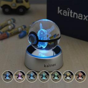 img 3 attached to 🔮 Ночник настольная лампа 3D Crystal Ball LED Kaitnax: игрушка с изменяемыми цветами для детской комнаты, игровой комнаты, офисного интерьера - идеальный подарок на день рождения и Рождество для ребенка, парня, девушки