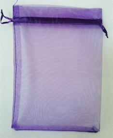 img 2 attached to 🎁 Euplee 50 Pack Small Purple Organza Gift Bags: Ideal for Kids Birthday, Thank You Gifts, Baby Shower, and More!