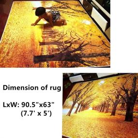 img 1 attached to 🚪 ZaH Non-Slip Doormat Carpet Printing Rug for Living Room, Bedroom, Kitchen, Bathroom - Thin Area Rug (Size: 2x3 - 19.7"x31.5", Wave)