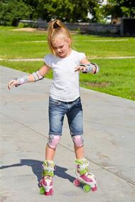 img 2 attached to 🛼 Xino Sports Adjustable Roller Skates for Kids - PU Wheels, Stylish & Safe, Durable Skates for Boys and Girls!